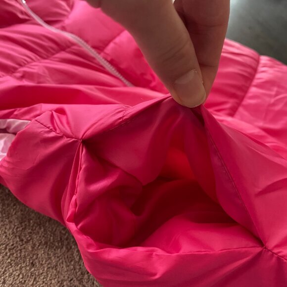Only reversible pink puffer vest - (size L) - Picture 5 of 12